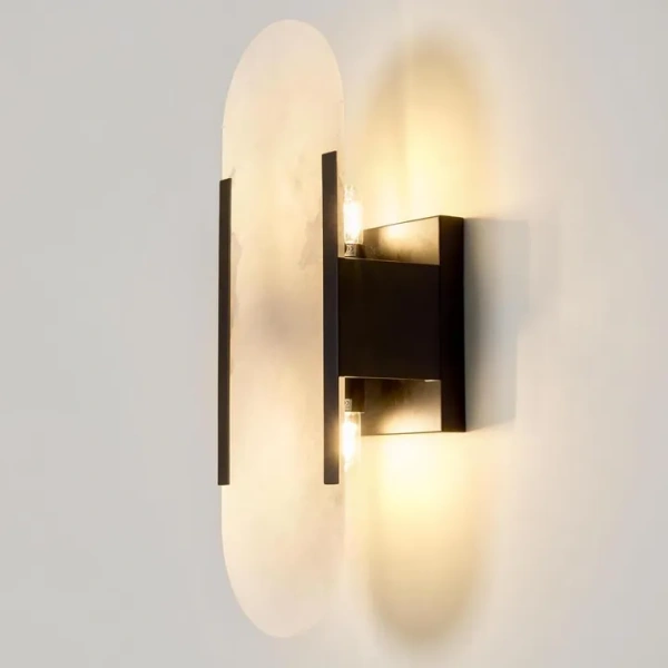 Wall light Yves Alabaster E14 BLK